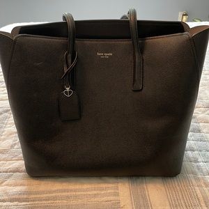 Black Kate Spade leather tote